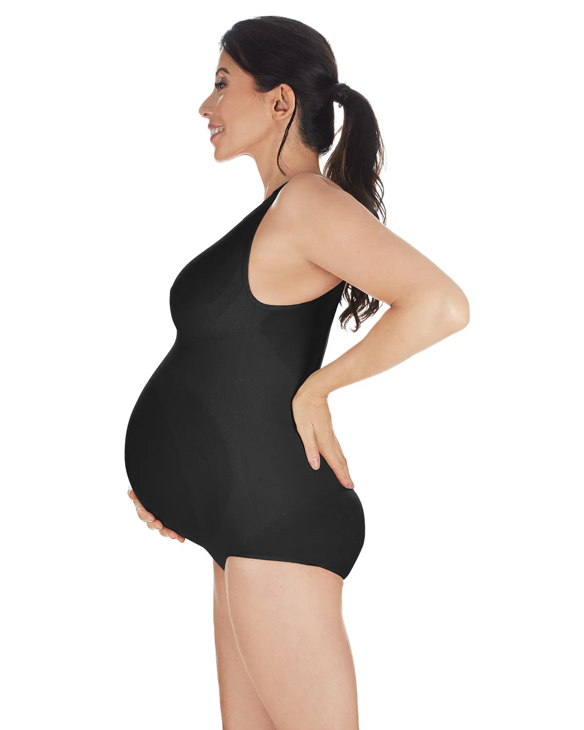 Supportive Maternity Bodysuit with Cushioned Straps sold by MeMoi product image thumbnail 4