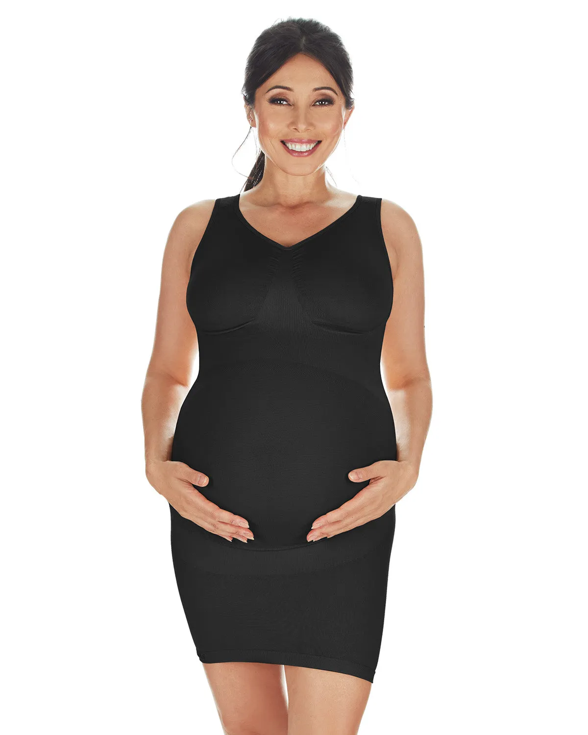 Supportive Maternity Lightweight Slip Dress sold by MeMoi product image thumbnail 5