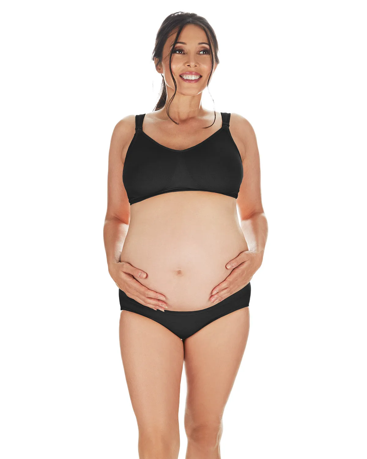 Women's Low-Waist Nylon Maternity Briefs sold by MeMoi