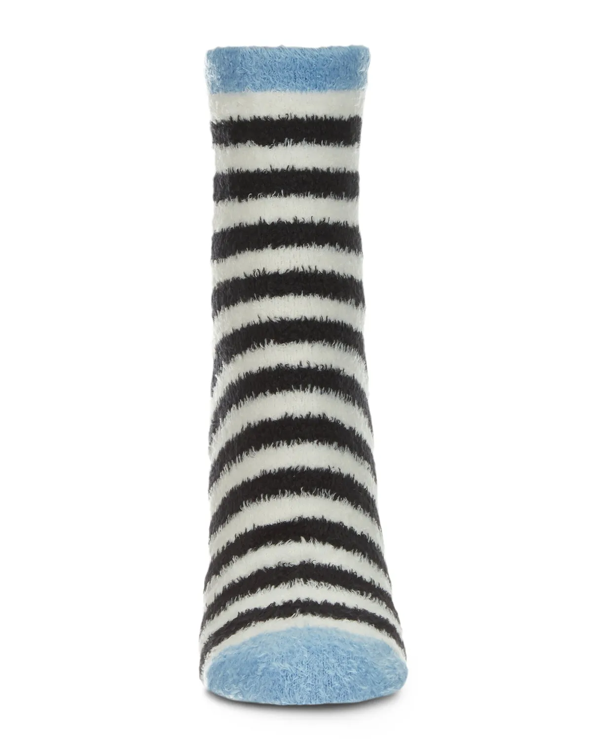 Colorblock Fuzzy Non-Skid Socks with Aloe sold by MeMoi product image thumbnail 2