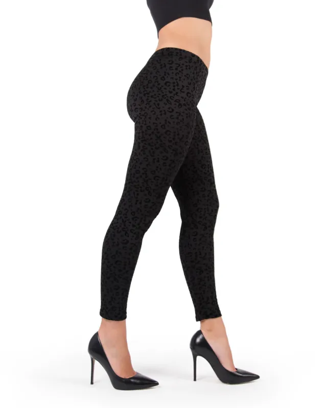 Leopard Crush Cotton Blend Leggings made by MeMoi