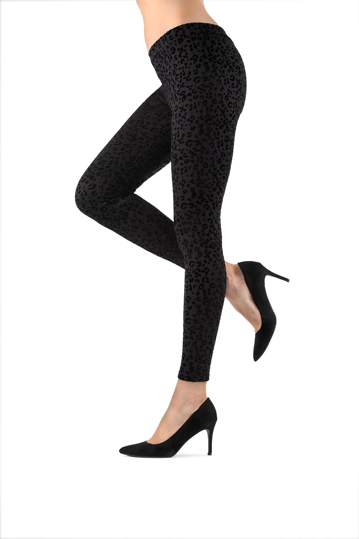 Leopard Crush Cotton Blend Leggings sold by MeMoi product image thumbnail 5