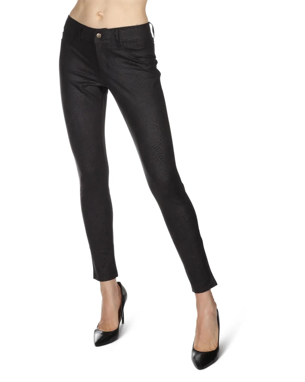 Women's Larmes Crocodile Print Jean Leggings sold by MeMoi product image thumbnail 3