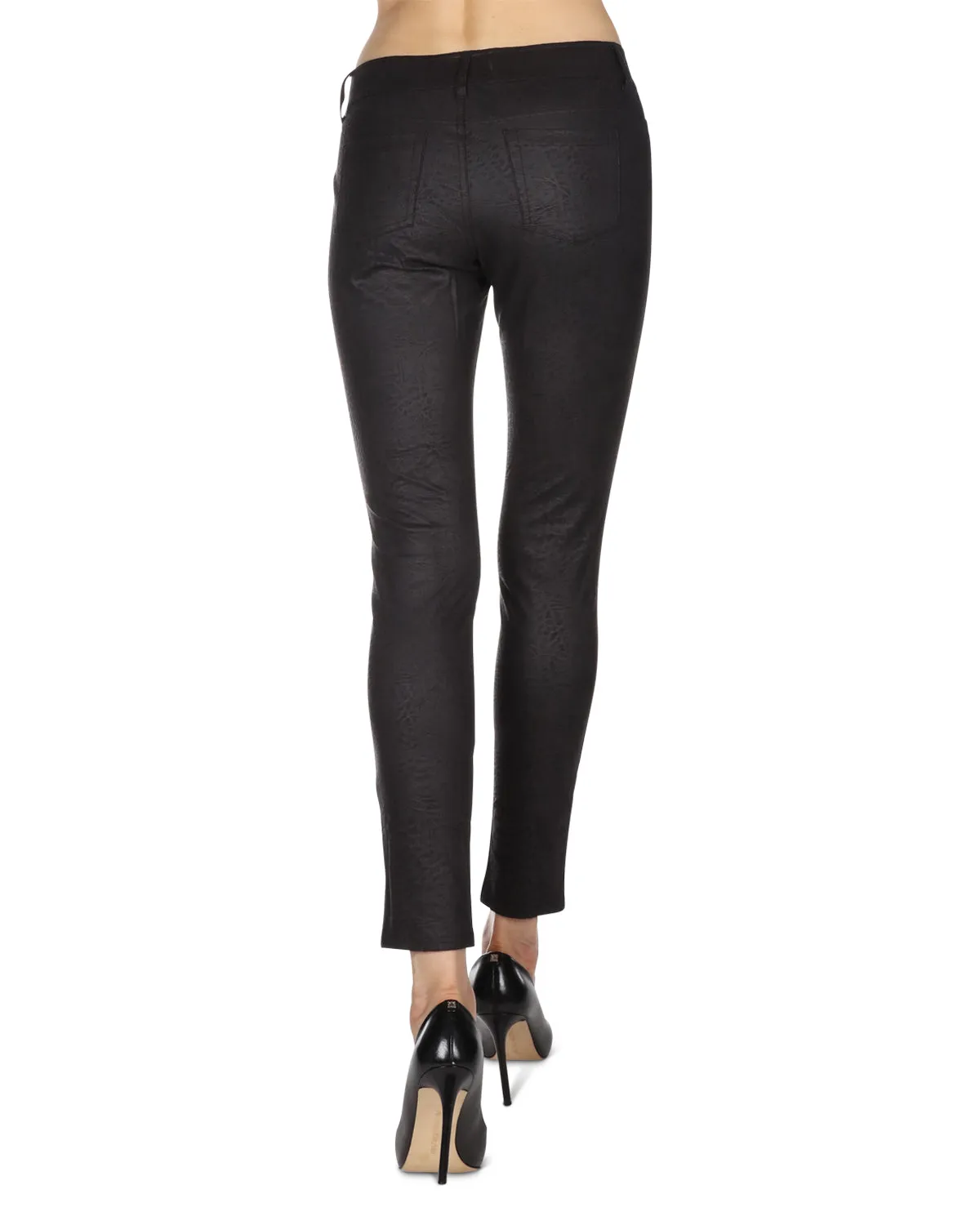 Women's Larmes Crocodile Print Jean Leggings sold by MeMoi product image thumbnail 4