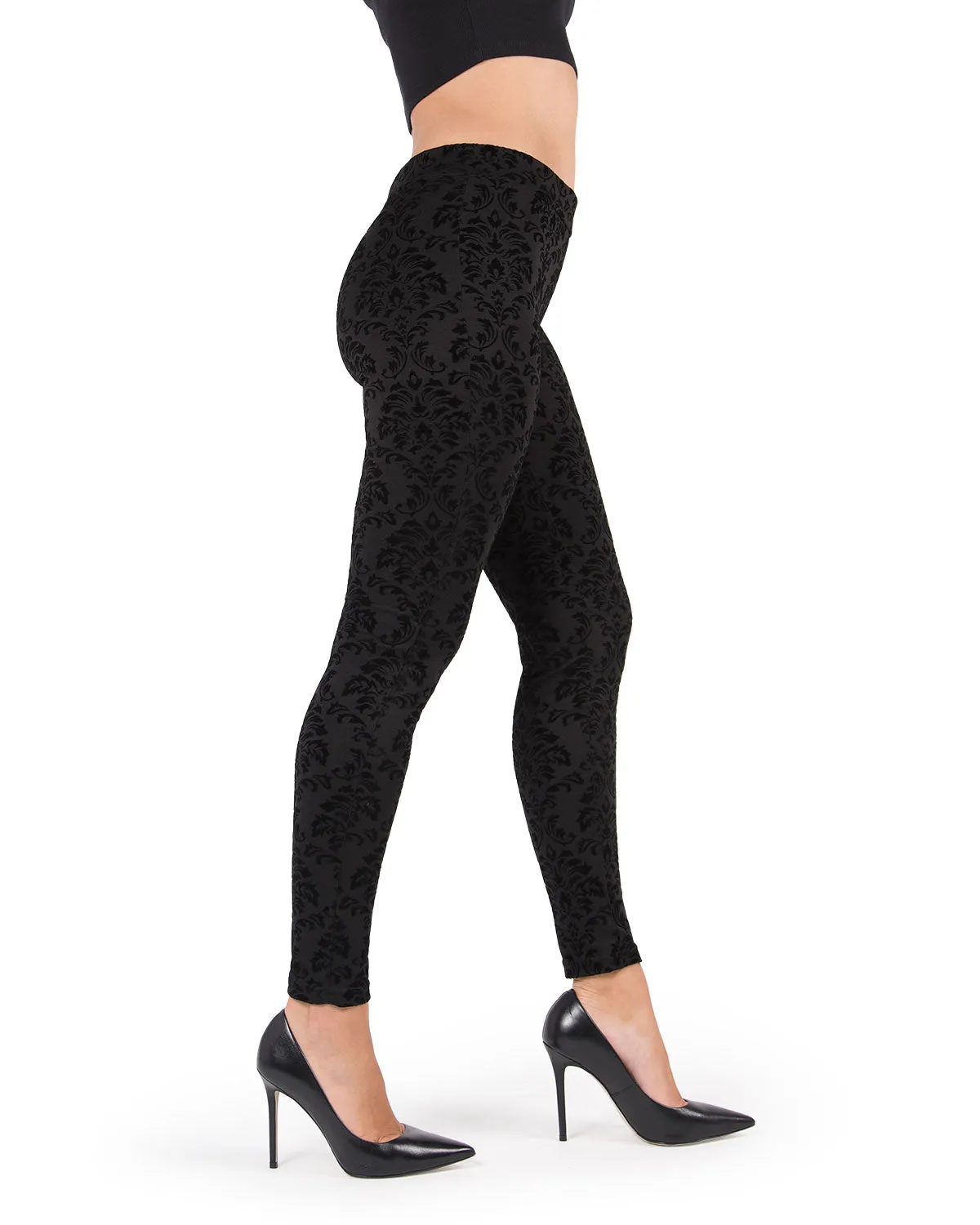 Women's Velvet Glory Damask Leggings sold by MeMoi