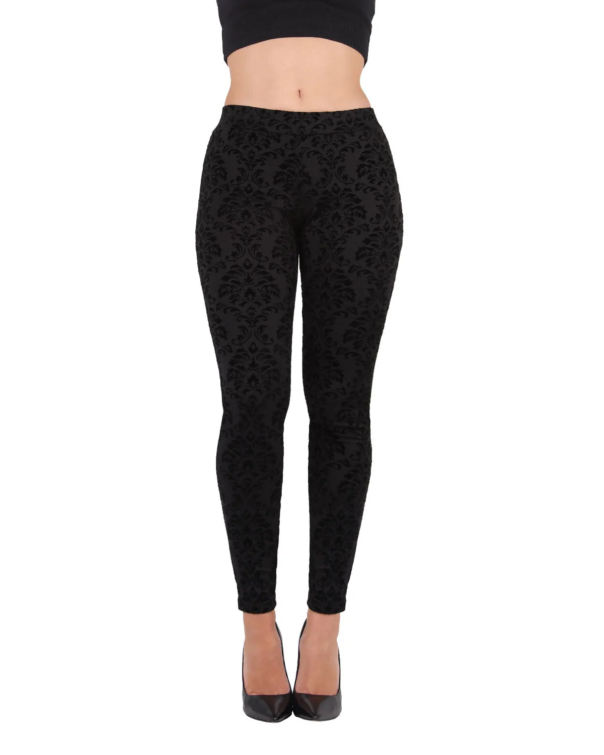 Women's Velvet Glory Damask Leggings sold by MeMoi product image thumbnail 2