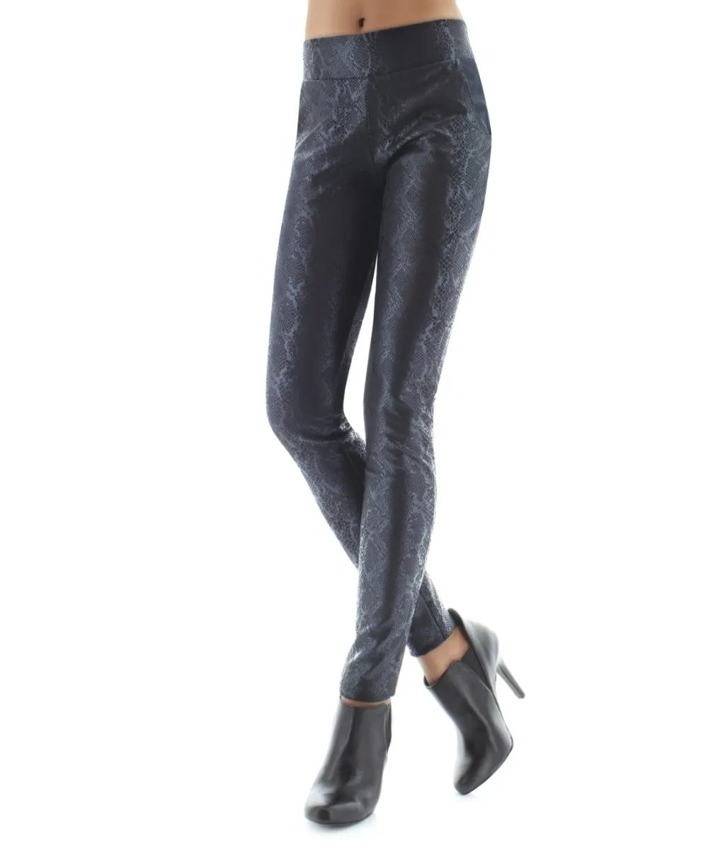 Sophisticated Metallic Snakeskin Leggings sold by MeMoi product image thumbnail 2