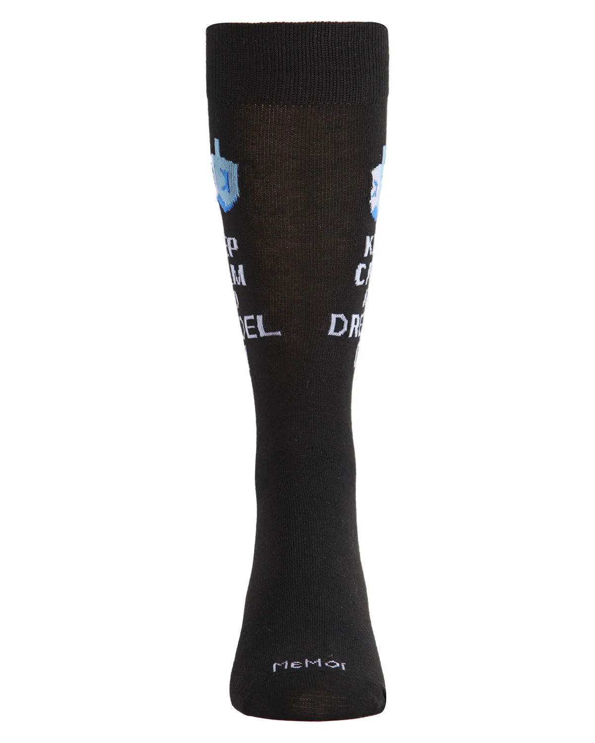 Men's Keep Calm and Dreidel On Hanukkah Novelty Crew Sock sold by MeMoi product image thumbnail 5
