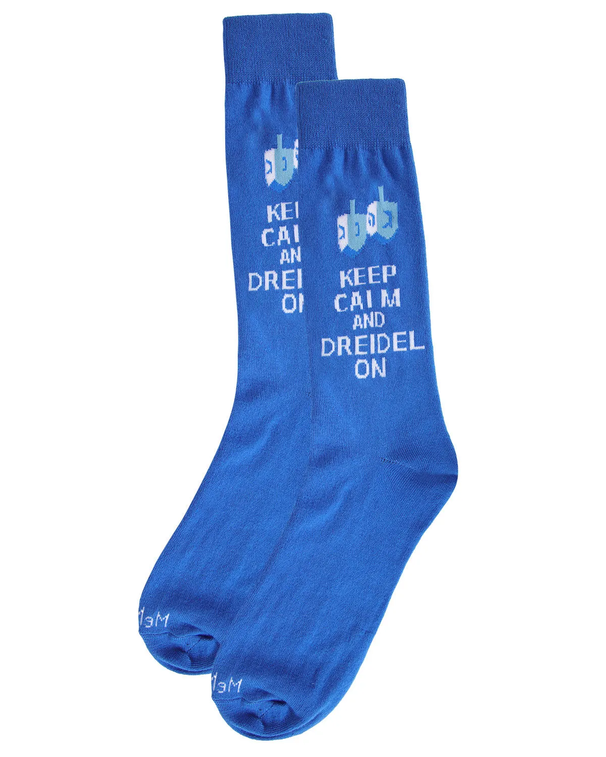 Men's Keep Calm and Dreidel On Hanukkah Novelty Crew Sock sold by MeMoi product image thumbnail 3