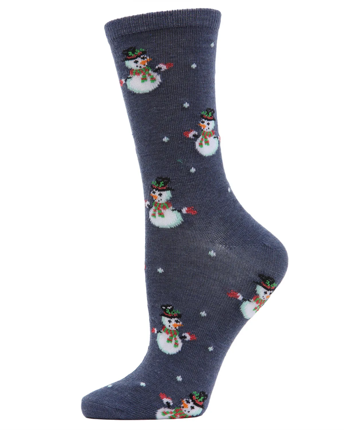Women's Let it Snowman Holiday Crew Socks sold by MeMoi