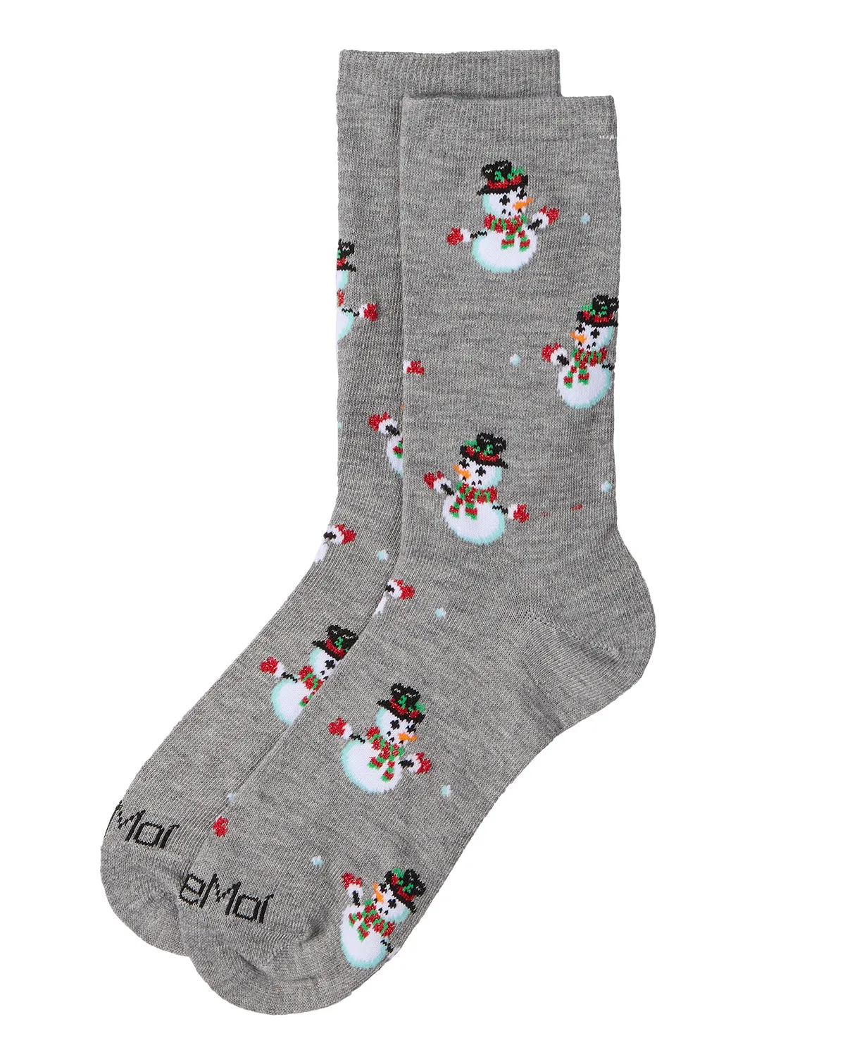 Women's Let it Snowman Holiday Crew Socks sold by MeMoi product image thumbnail 4