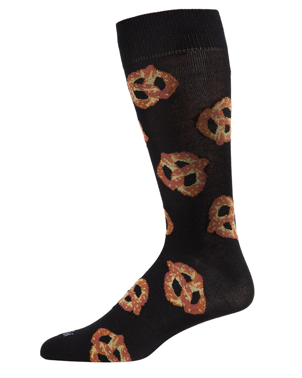 Men's Pretzel Pattern Rayon from Bamboo Blend Novelty Crew Sock sold by MeMoi
