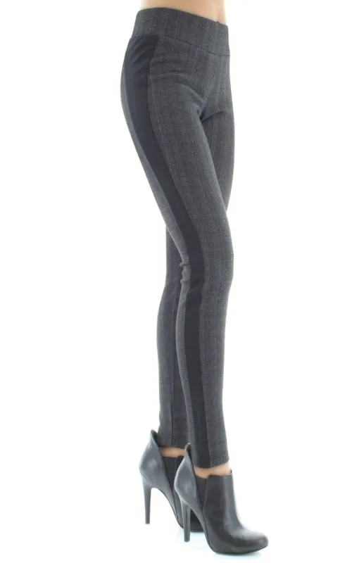 Herringbone Chic Wide Waistband Leggings made by MeMoi