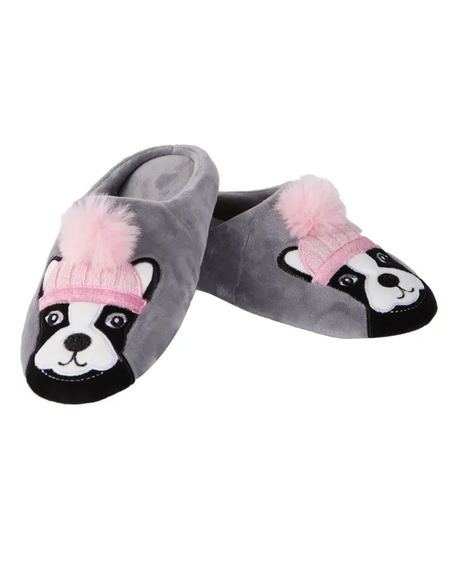 Dog Dame Plush Hard Sole Slippers sold by MeMoi