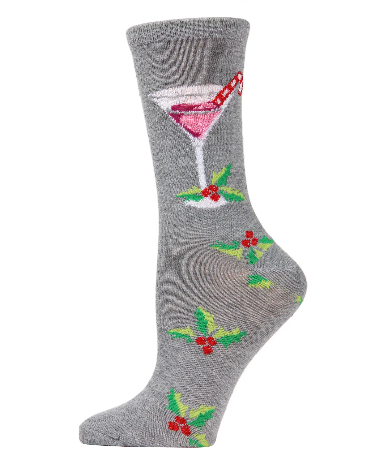Women's Christmas Drinks Festive Crew Socks sold by MeMoi product image thumbnail 2