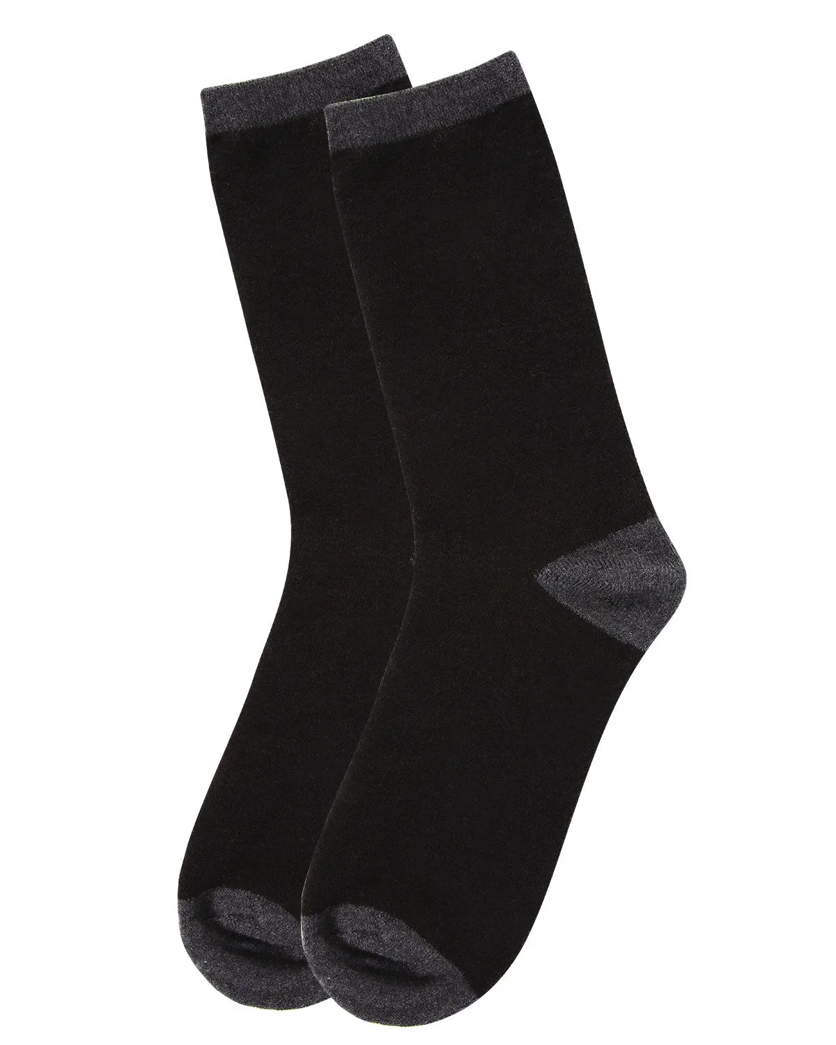 Women's Soft Tipped Flat Knit Cashmere Blend Crew Socks sold by MeMoi product image thumbnail 3