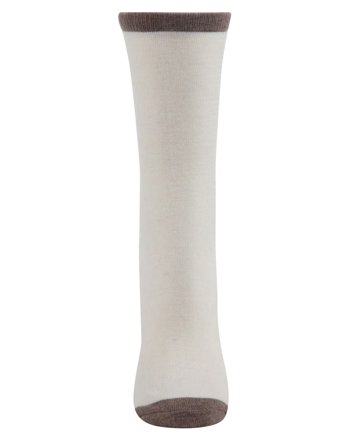 Women's Soft Tipped Flat Knit Cashmere Blend Crew Socks sold by MeMoi product image thumbnail 5