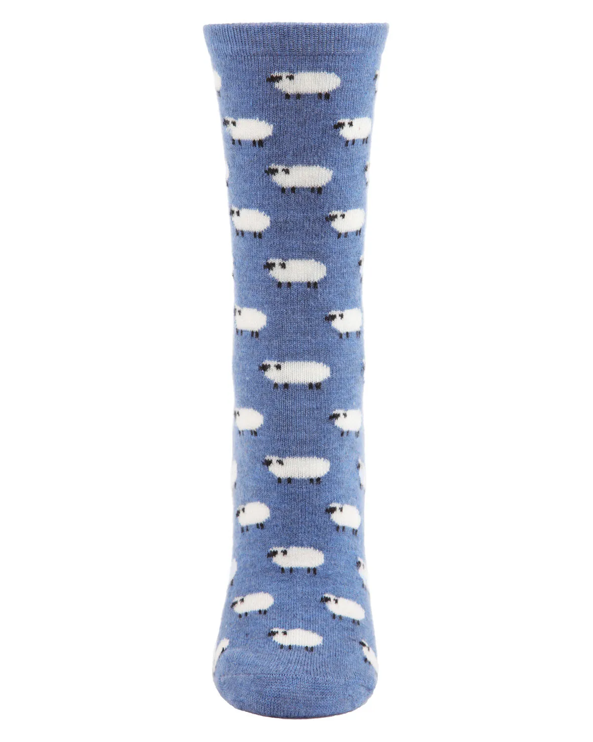 Women's Soft White Sheep Cashmere Blend Crew Socks sold by MeMoi product image thumbnail 2