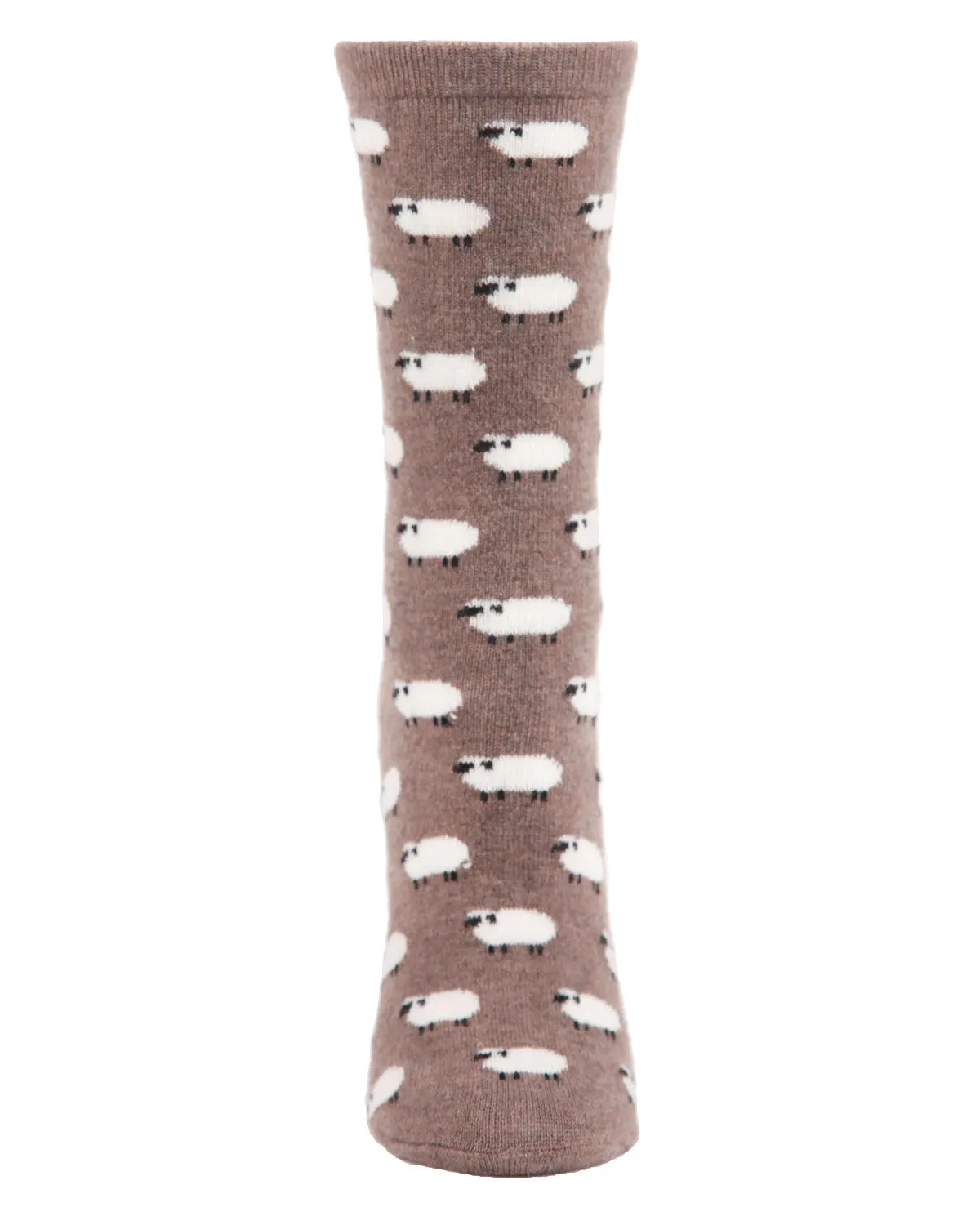 Women's Soft White Sheep Cashmere Blend Crew Socks sold by MeMoi product image thumbnail 5