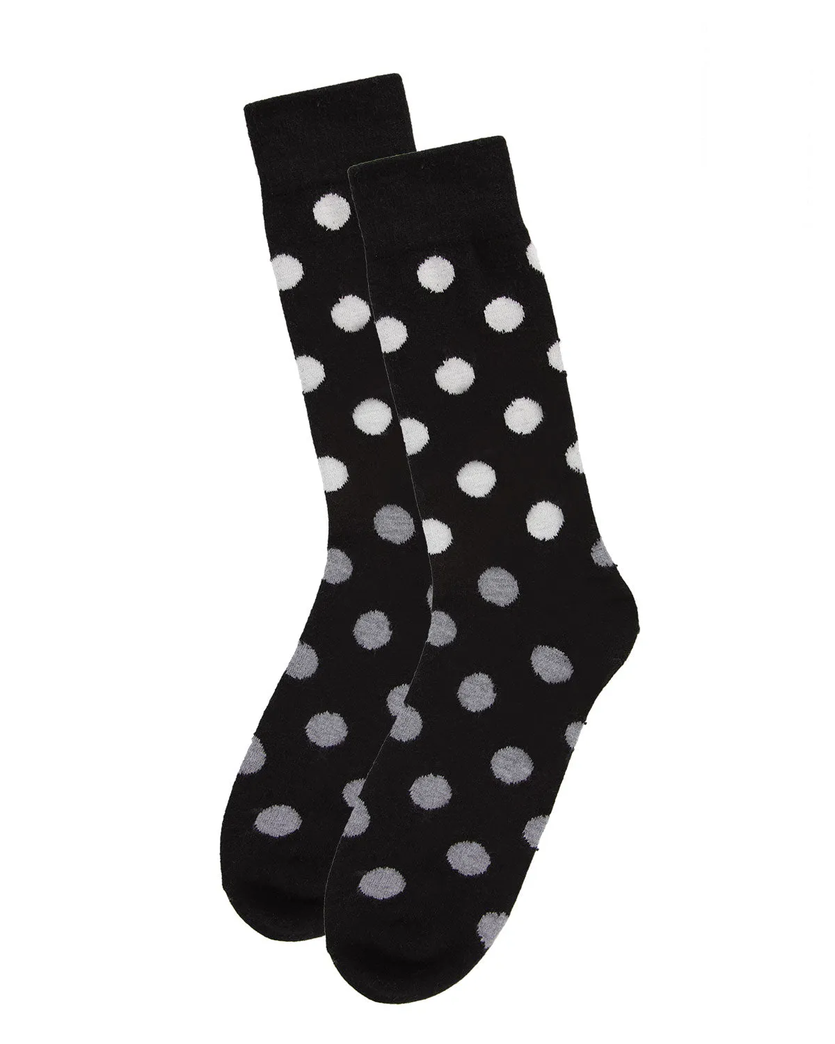 Men's Polka Dot Luxuriously Soft Cashmere Blend Crew Sock sold by MeMoi product image thumbnail 3
