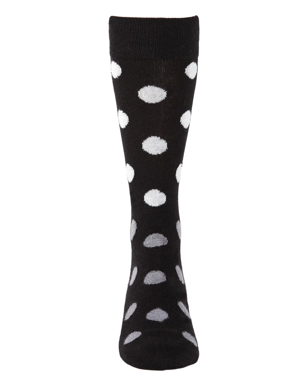 Men's Polka Dot Luxuriously Soft Cashmere Blend Crew Sock sold by MeMoi product image thumbnail 2