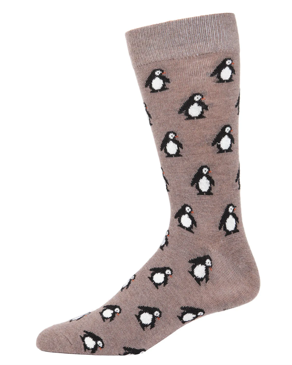 Men's Penguins Luxuriously Soft Cashmere Crew Socks sold by MeMoi product image thumbnail 4