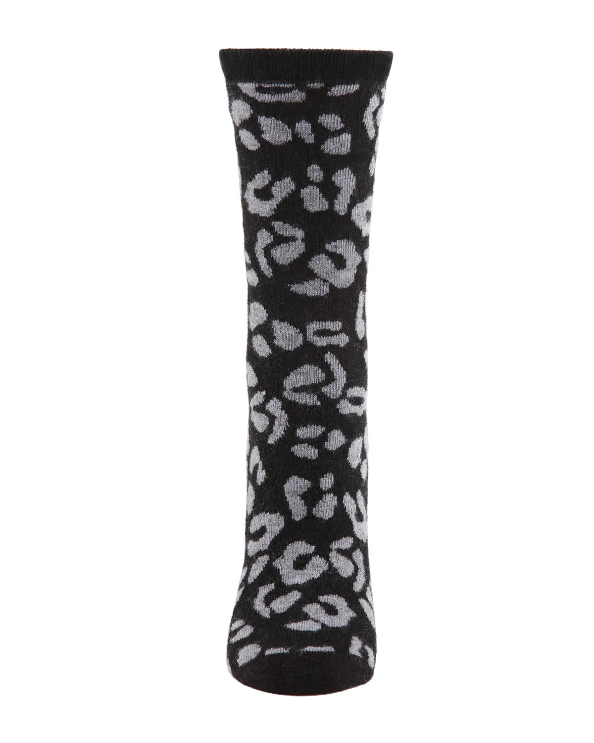 Women's Soft Leopard Animal Print Cashmere Blend Crew Socks sold by MeMoi product image thumbnail 5