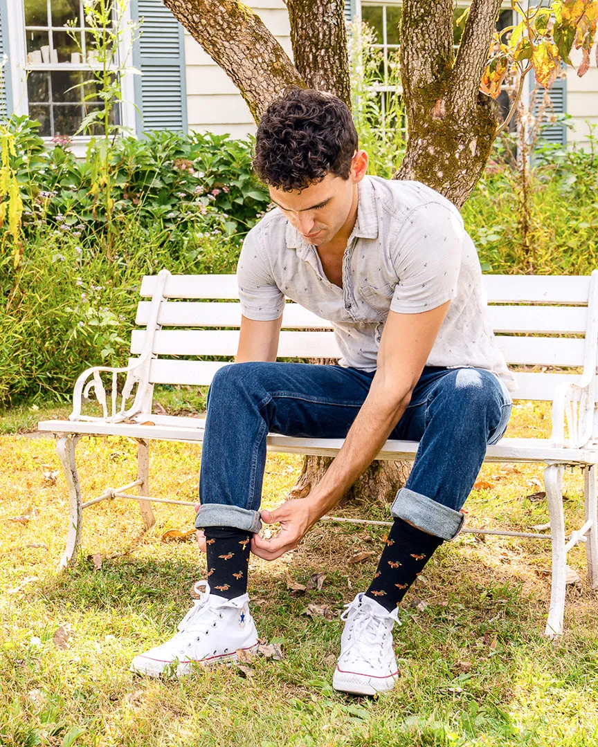 Men's Red Duck Luxuriously Soft Cashmere Crew Socks sold by MeMoi product image thumbnail 2