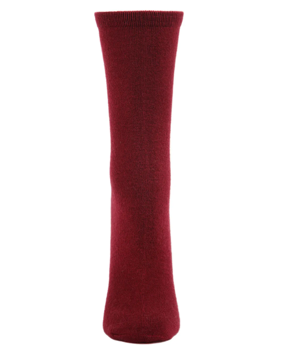 Women's Solid Soft Flat Knit Cashmere Blend Crew Sock sold by MeMoi product image thumbnail 3