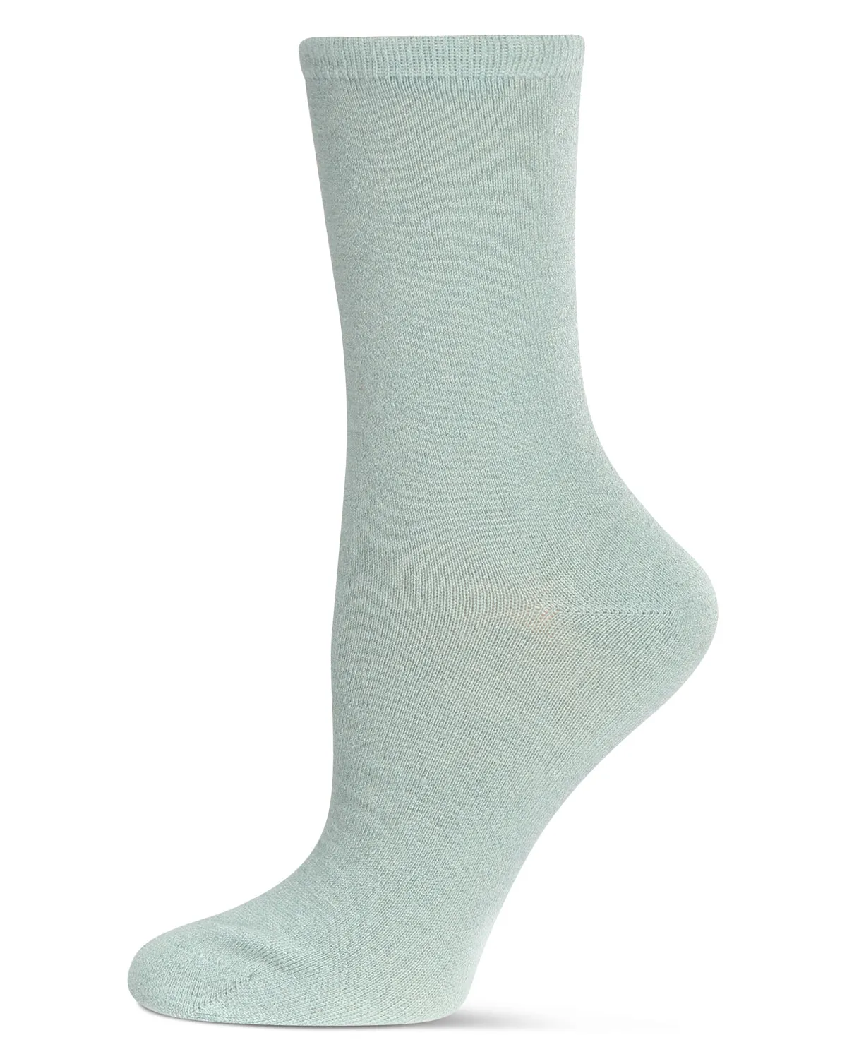 Women's Solid Soft Flat Knit Cashmere Blend Crew Sock sold by MeMoi