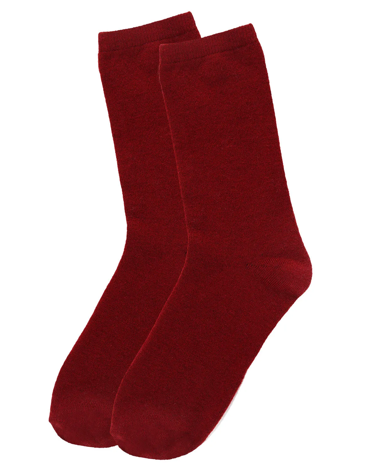Women's Solid Soft Flat Knit Cashmere Blend Crew Sock sold by MeMoi product image thumbnail 4