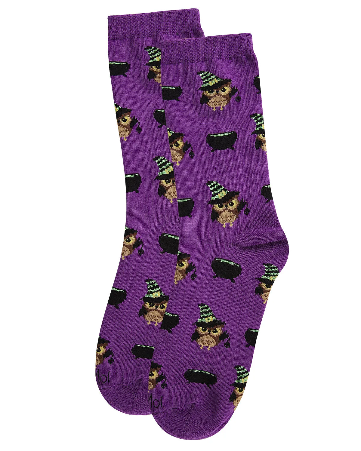 Women's Witchy Owl Festive Crew Socks sold by MeMoi product image thumbnail 3