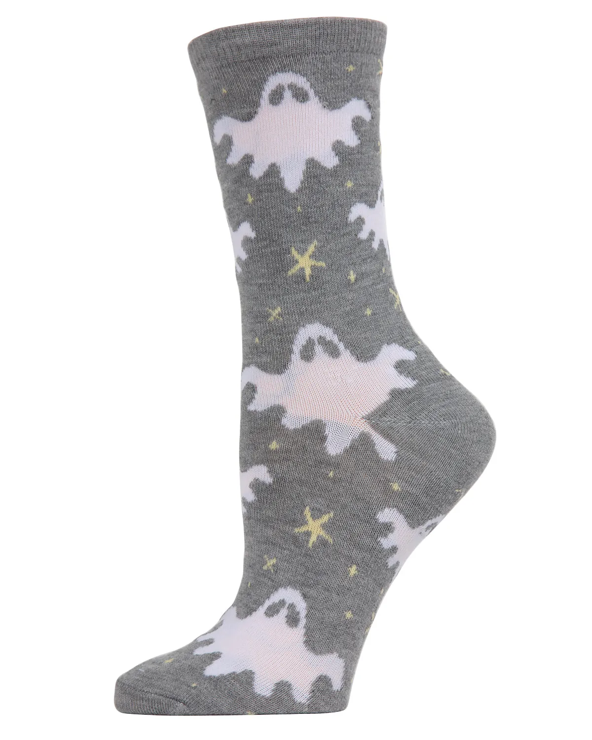 Women's Spooky Glow in the Dark Ghosts Socks sold by MeMoi