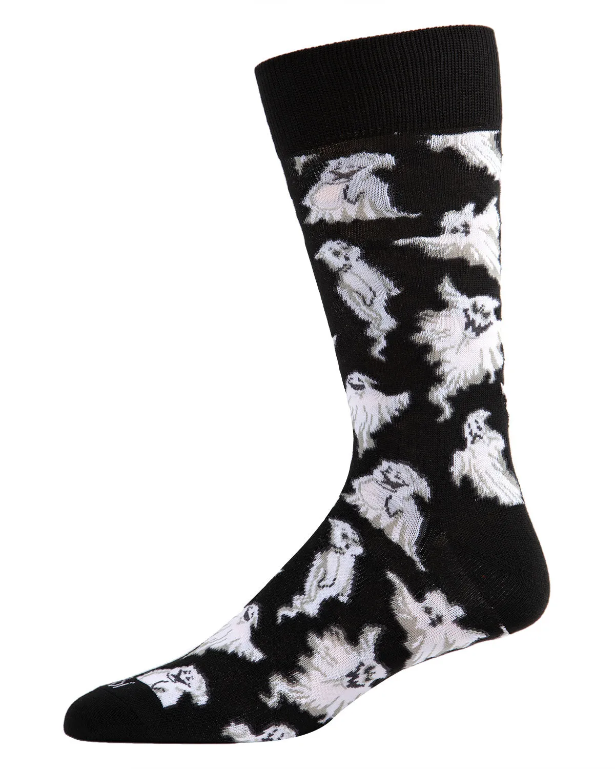 Men's Halloween Cool Ghoul Ghost Novelty Crew Sock sold by MeMoi product image thumbnail 2