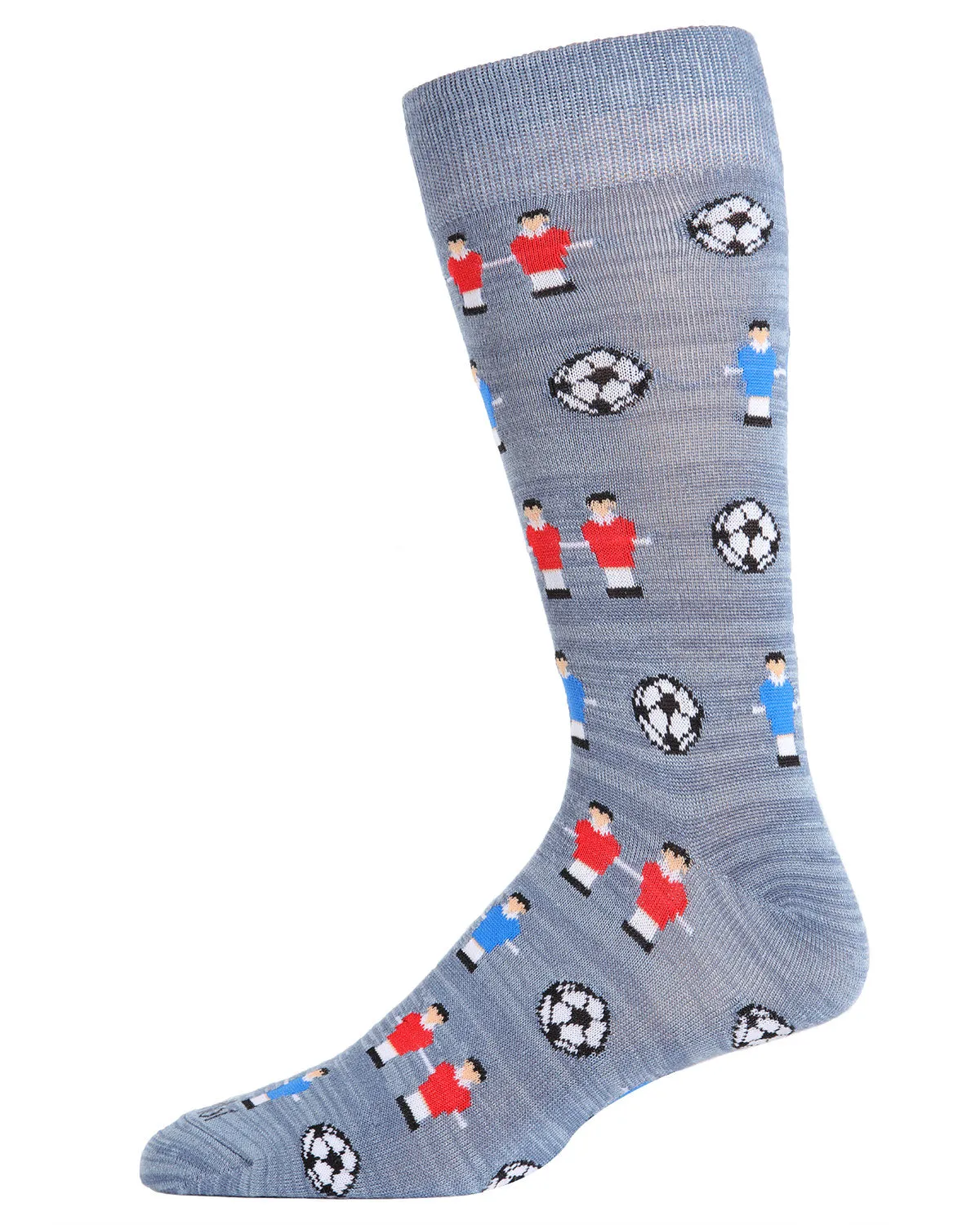 Men's Fun Foosball Bamboo Blend Novelty Crew Sock sold by MeMoi product image thumbnail 4