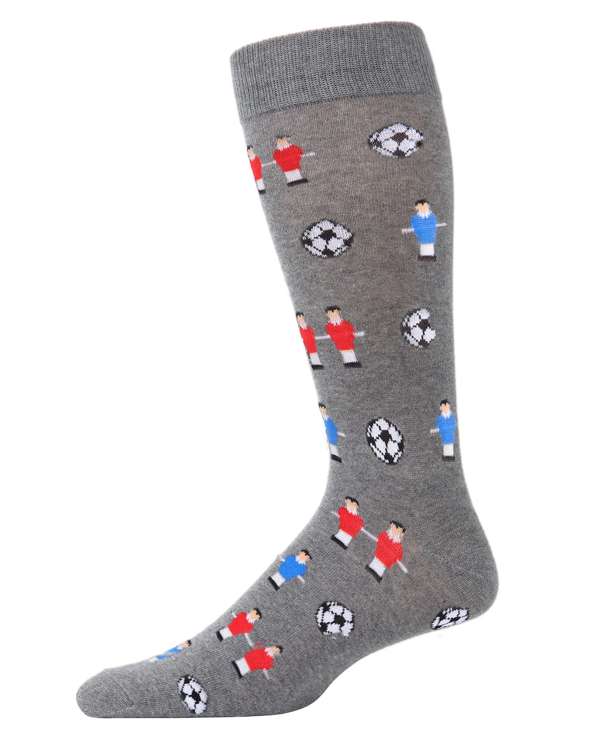 Men's Fun Foosball Bamboo Blend Novelty Crew Sock sold by MeMoi