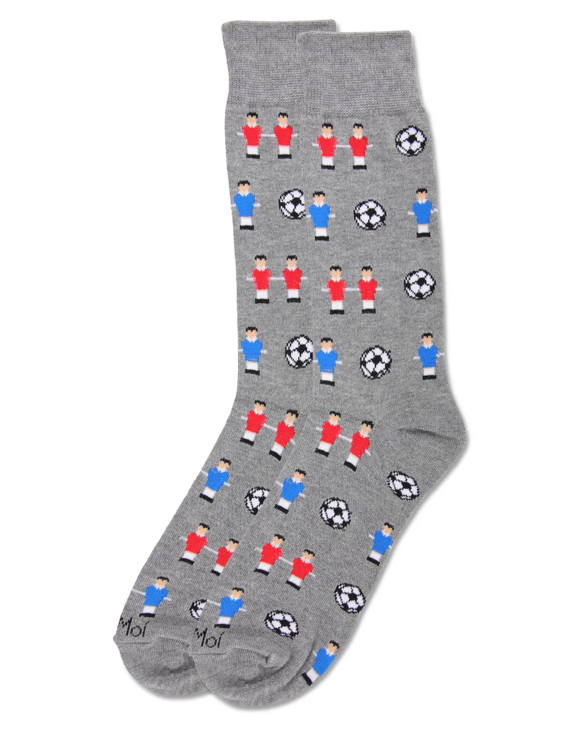 Men's Fun Foosball Bamboo Blend Novelty Crew Sock sold by MeMoi product image thumbnail 3