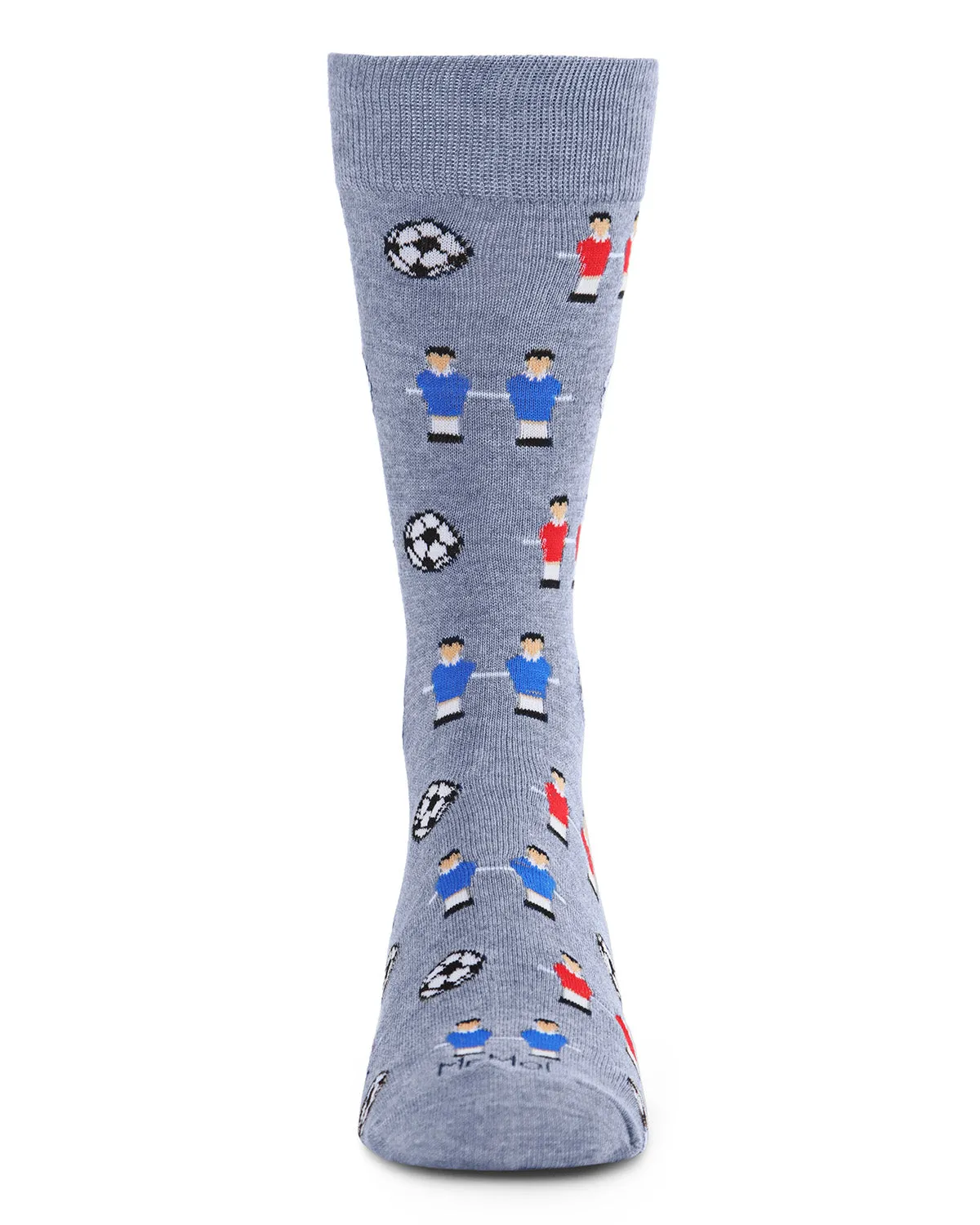 Men's Fun Foosball Bamboo Blend Novelty Crew Sock sold by MeMoi product image thumbnail 5
