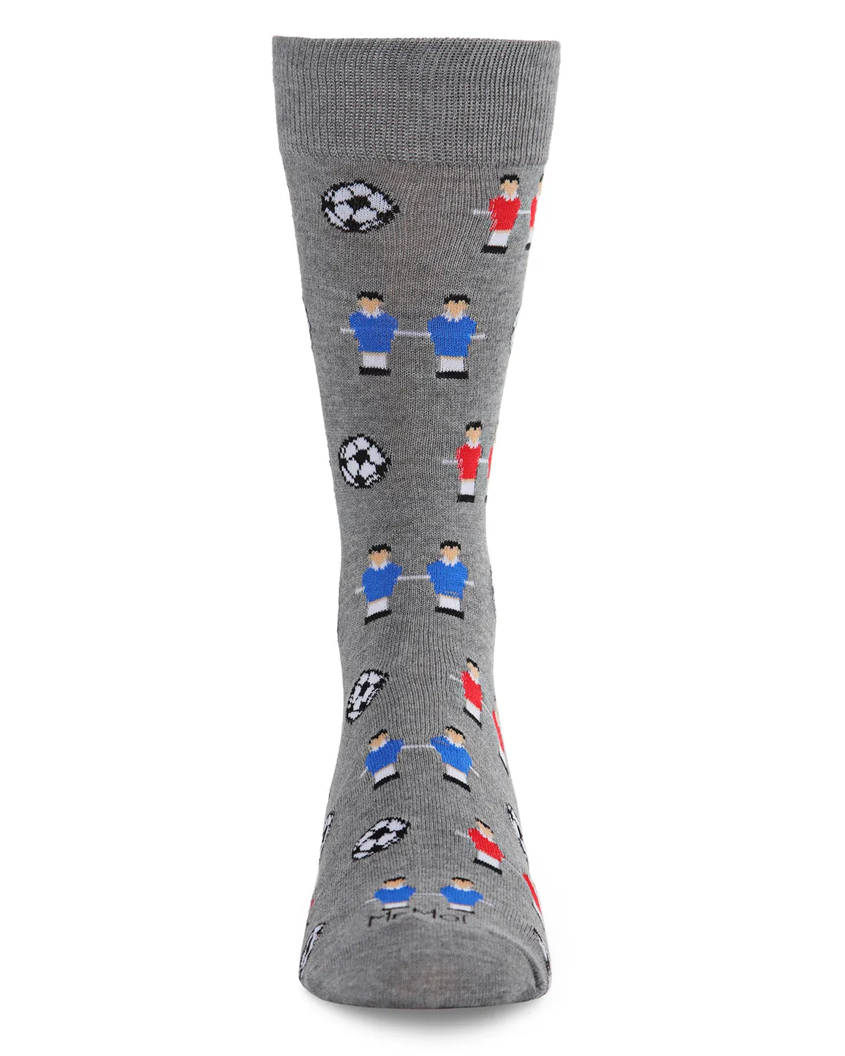 Men's Fun Foosball Bamboo Blend Novelty Crew Sock sold by MeMoi product image thumbnail 2
