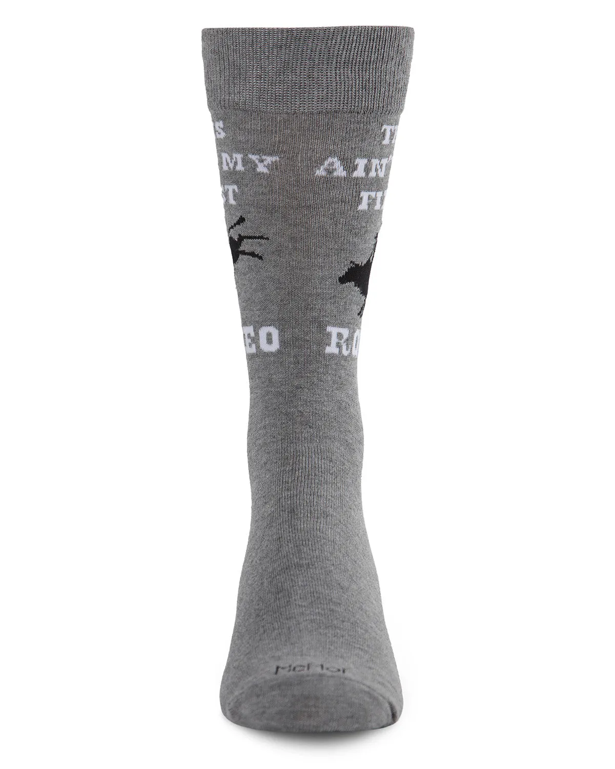 Men's Aint' My First Rodeo Bamboo Blend Novelty Crew Sock sold by MeMoi product image thumbnail 2