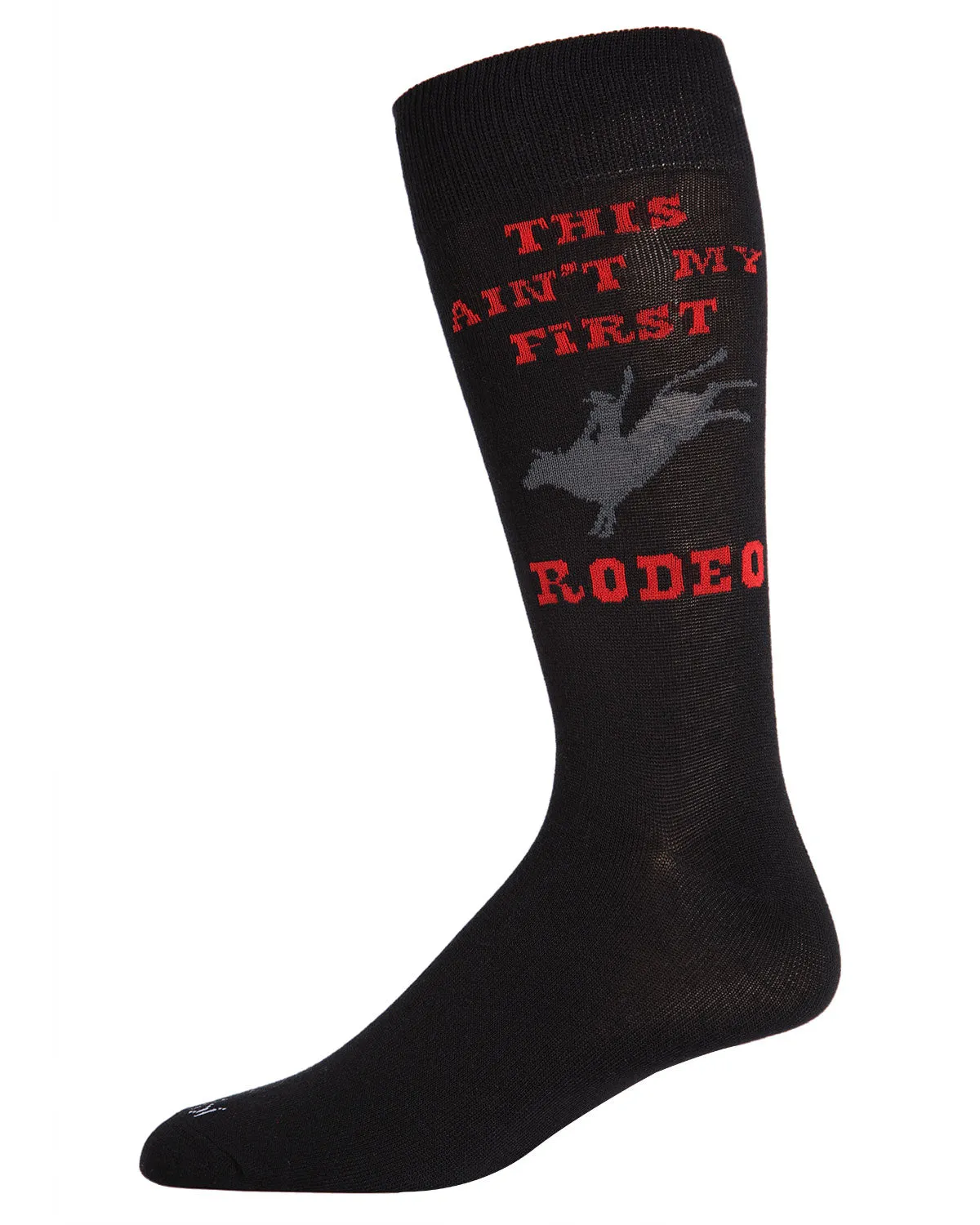 Men's Aint' My First Rodeo Bamboo Blend Novelty Crew Sock sold by MeMoi product image thumbnail 4