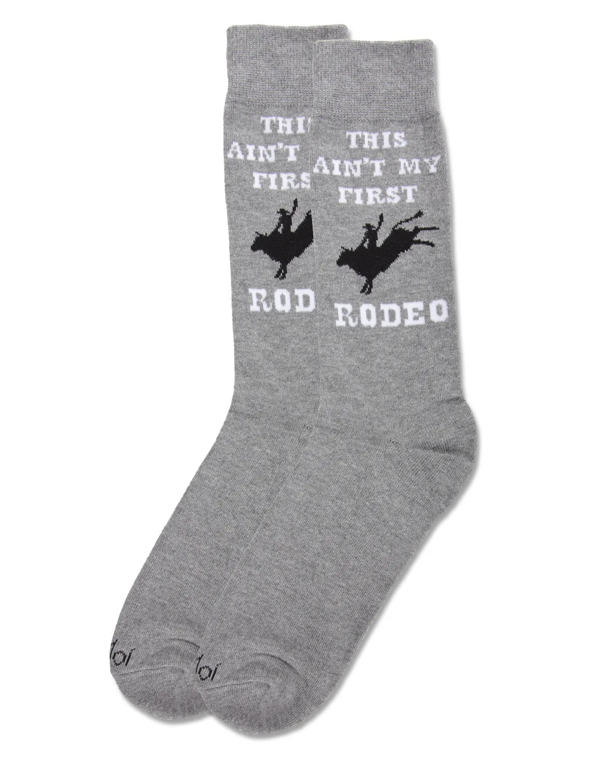 Men's Aint' My First Rodeo Bamboo Blend Novelty Crew Sock sold by MeMoi product image thumbnail 3