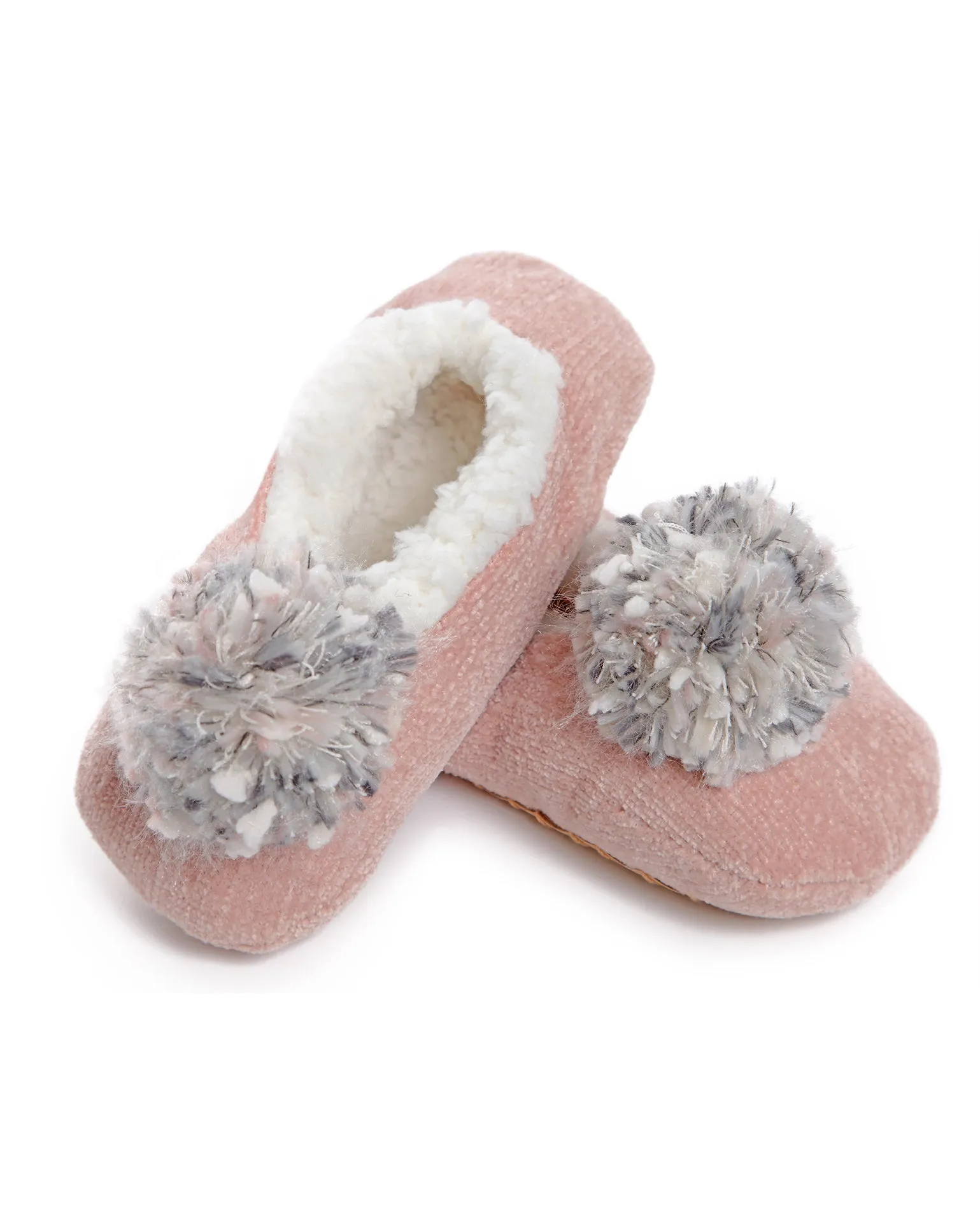 Women's Chenille Non-Skid Pom-Pom Slippers sold by MeMoi
