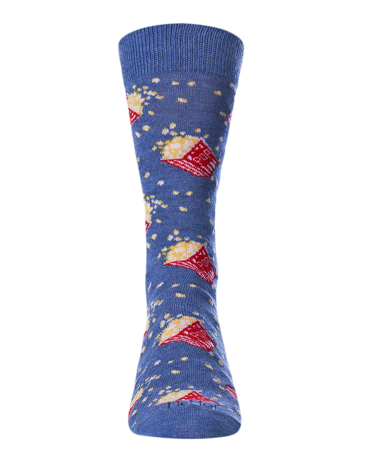 Men's Pass The Popcorn Bamboo Blend Novelty Crew Sock sold by MeMoi product image thumbnail 5