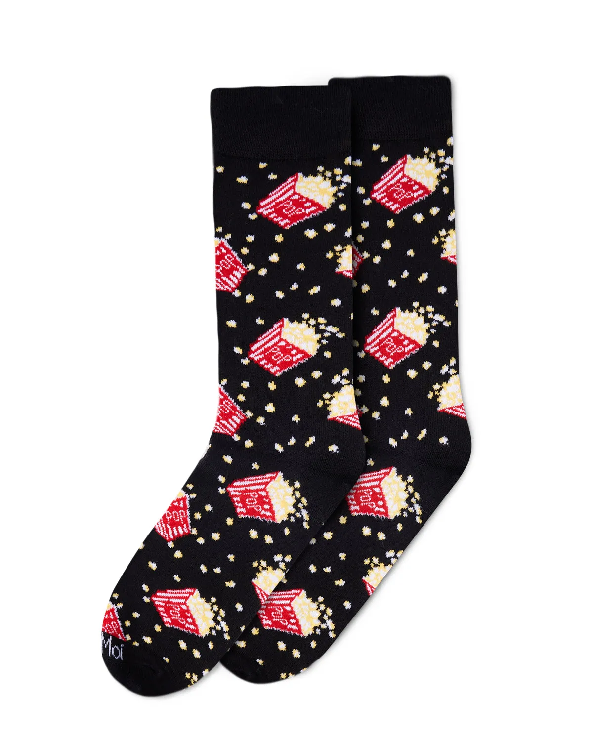 Men's Pass The Popcorn Bamboo Blend Novelty Crew Sock sold by MeMoi product image thumbnail 3