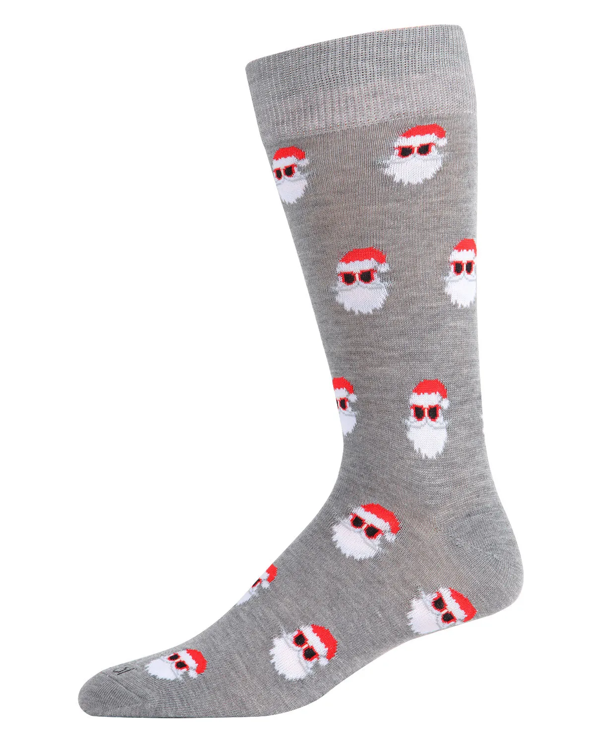 Men's Festive Funny Santa Shades Novelty Crew Socks sold by MeMoi product image thumbnail 2