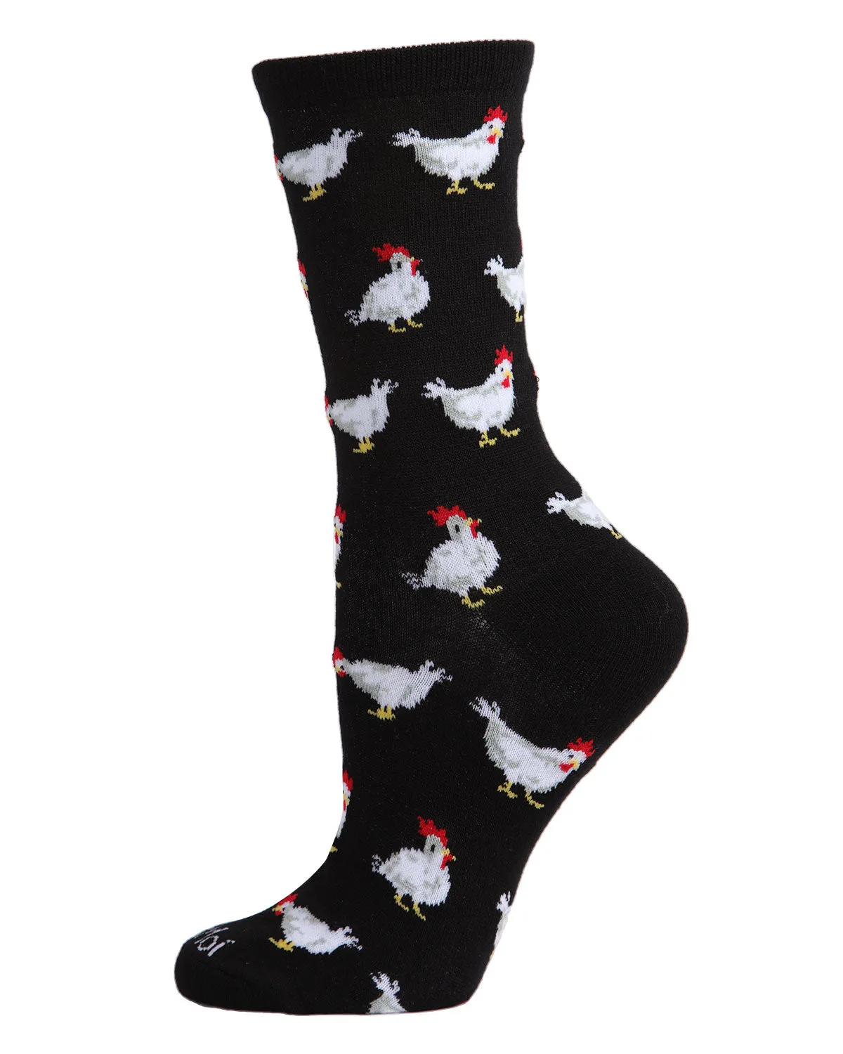 Chickens Bamboo Blend Crew Socks sold by MeMoi