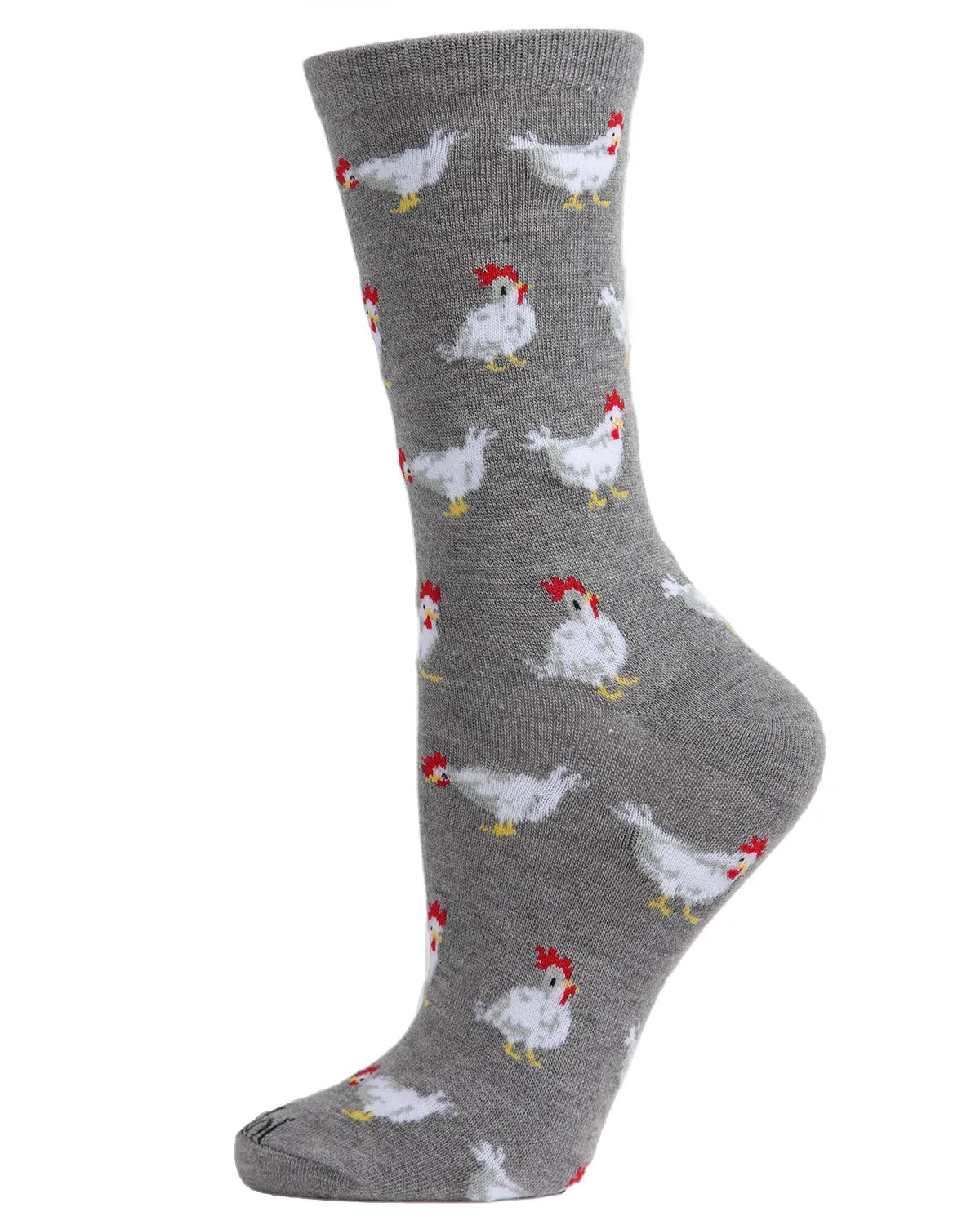 Chickens Bamboo Blend Crew Socks sold by MeMoi product image thumbnail 4