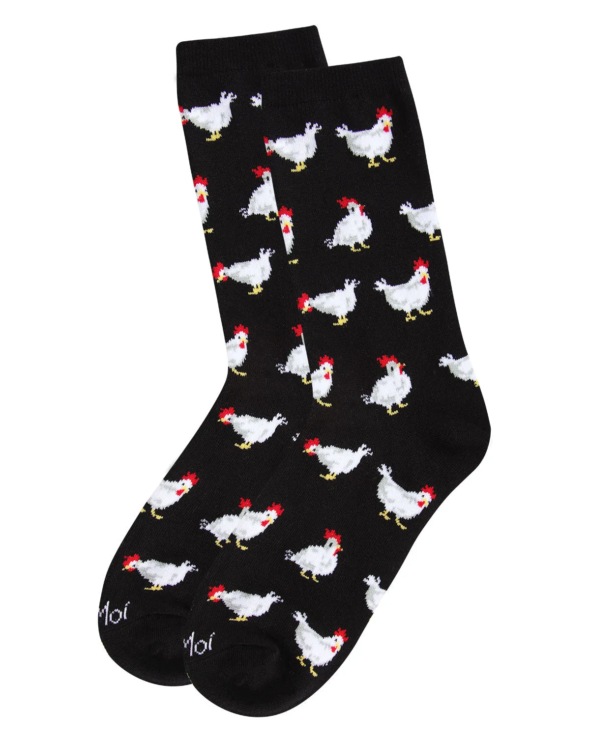 Chickens Bamboo Blend Crew Socks sold by MeMoi product image thumbnail 3