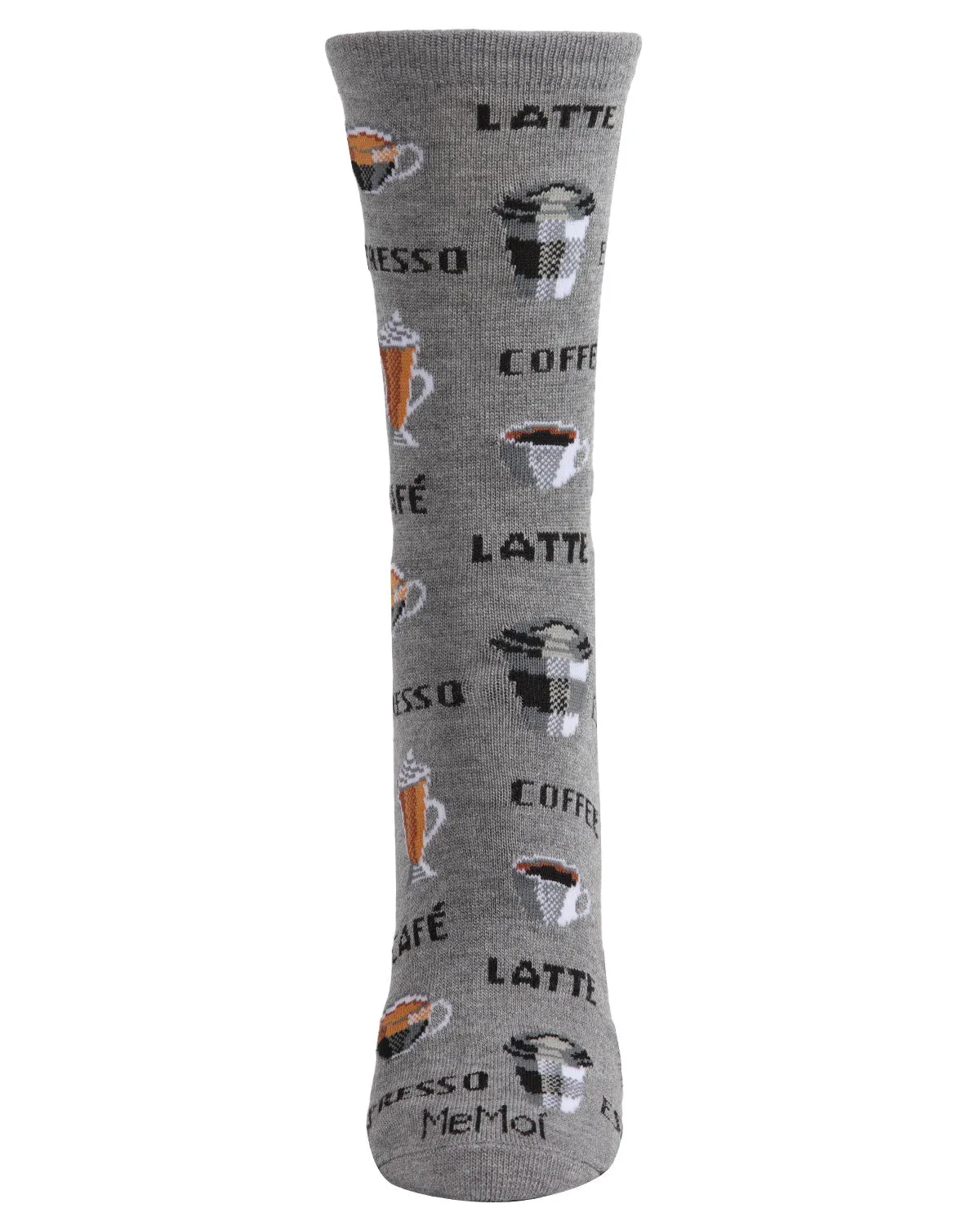Coffee Bamboo Blend Crew Socks sold by MeMoi product image thumbnail 2